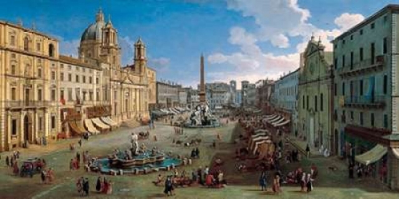 Piazza Navona Rome Poster Print by Gaspar van Wittel - Item # VARPDX2VW1595